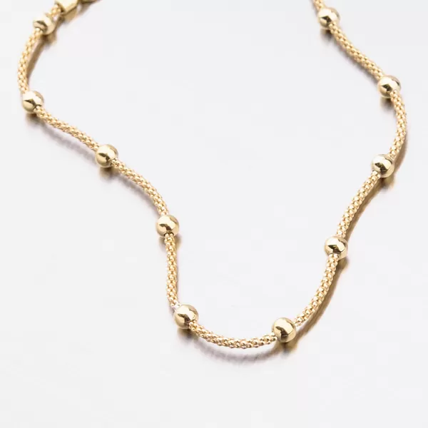 Pozlátený náramok s guličkami B2000940-0850-SLX