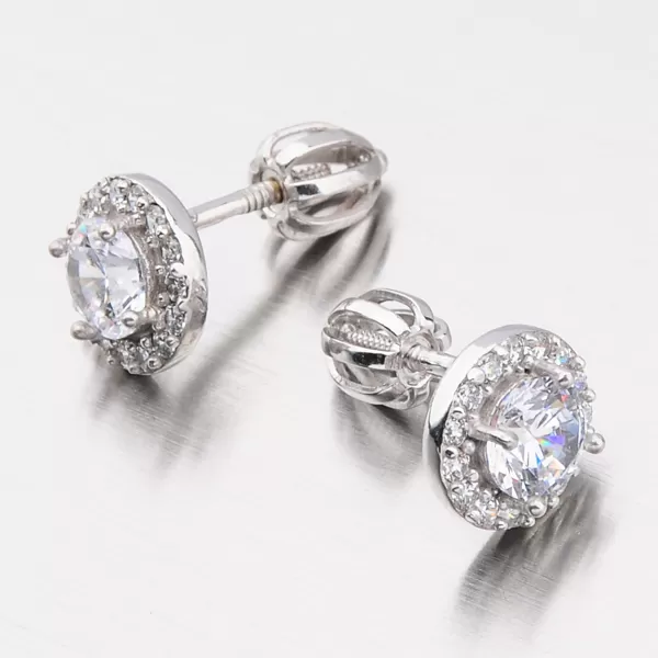 Dámske náušnice z bieleho zlata 52GZ-60168B-SR