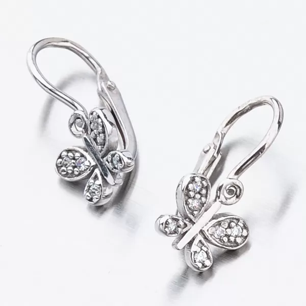 Detské náušnice biele zlato 585 zirkón 52DN-2748BBB