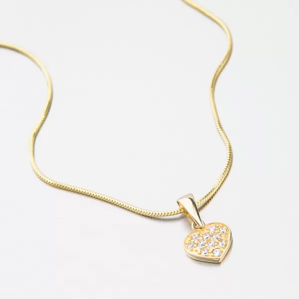 Zlaté srdce so zirkónmi 682P-130597