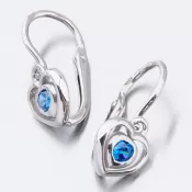 Detské náušnice biele zlato 585 zirkón 52DN-2752BM