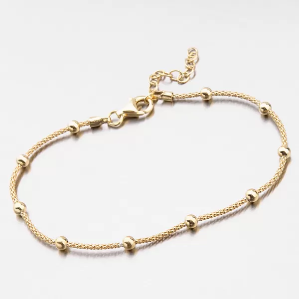 Pozlátený náramok s guličkami B2000940-0850-SLX