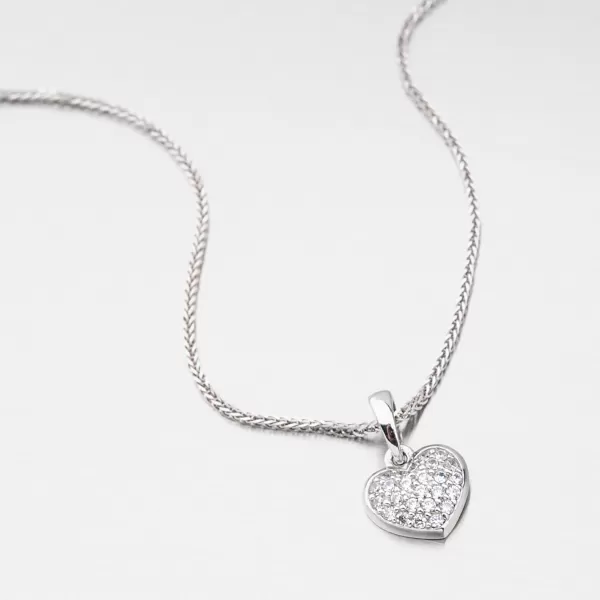 Zlaté srdce so zirkónmi 53DZ-2383B-ZIR