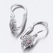 Detské náušnice biele zlato 585 zirkón 52DN-2749BRB