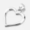Strieborný prívesok srdca HST-13277