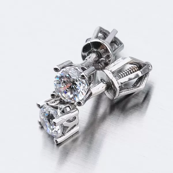 Dámske náušnice biele zlato 585 zirkón 52DZ-8025B-ZIR