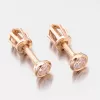 Dámske náušnice ružové zlato 52DZ-8007CV-SR