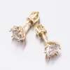 Dámske náušnice žlté zlato 585 zirkón dámske 52GZ-8001Z-SR
