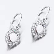 Detské náušnice biele zlato 585 zirkón 52DN-2750BB