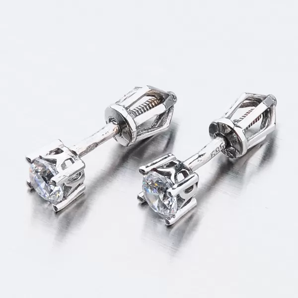 Dámske náušnice biele zlato 585 zirkón 52DZ-8025B-ZIR