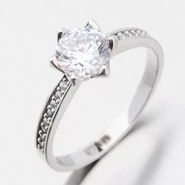 Zlatý prsteň so zirkónmi 51DZ-6149B-ZIR