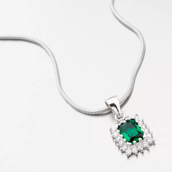 Strieborný prívesok so zirkónmi SETST-13198