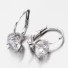 Dámske náušnice biele zlato 585 zirkón visiaci 668P-120628