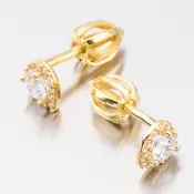 Drobné kôstky v žltom zlate 52GZ-60231Z-SR