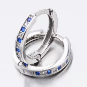 Detské náušnice biele zlato 585 kruhy so zirkónmi 52GZ-3344BTM