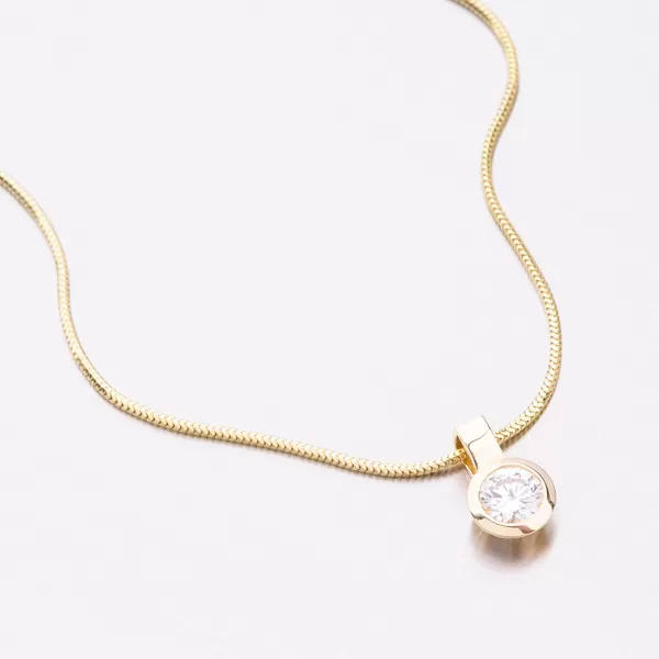 Zlatý prívesok so zirkónom 53DZ-8005Z-ZIR