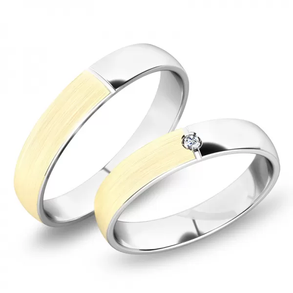 Snubné prstene kombinované SP-244-KMN
