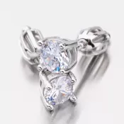 Náušnice so zirkónmi na skrutky UCST-121677S