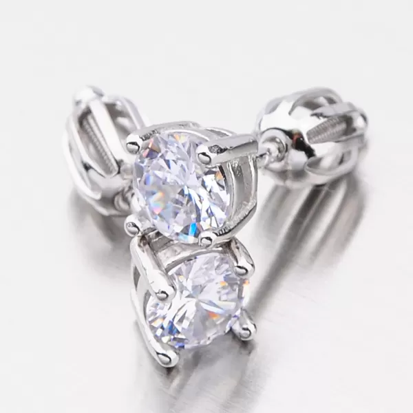 Náušnice so zirkónmi na skrutky UCST-121677S