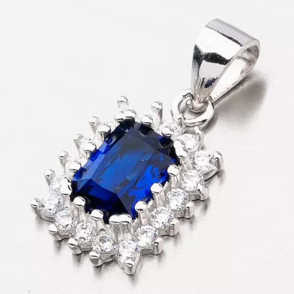 Strieborný prívesok so zirkónmi TSETST-13199