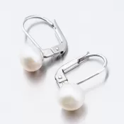 Dámske náušnice biele zlato 585 perál s bielou 52GZ-8002B-KL