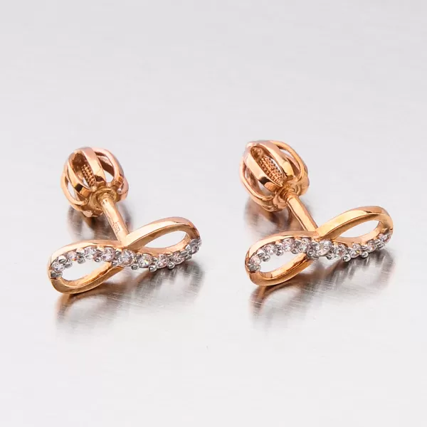 Dámske náušnice žlté zlato 585 infinity 52GZ-60149CV-SR