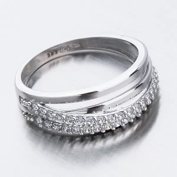 Zlatý prsteň so zirkónmi 51GZ-3352B