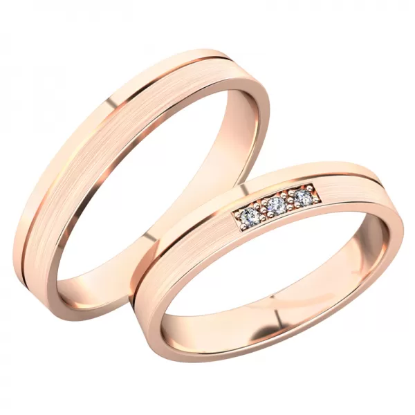 Snubné prstene z bieleho zlata SP-61079B