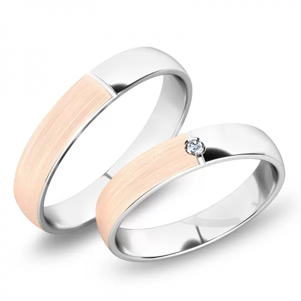 Snubné prstene kombinované SP-244-KMN