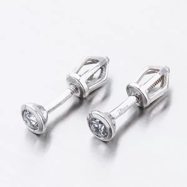 Dámske náušnice biele zlato 585 zirkón 52DZ-8007B-ZIR