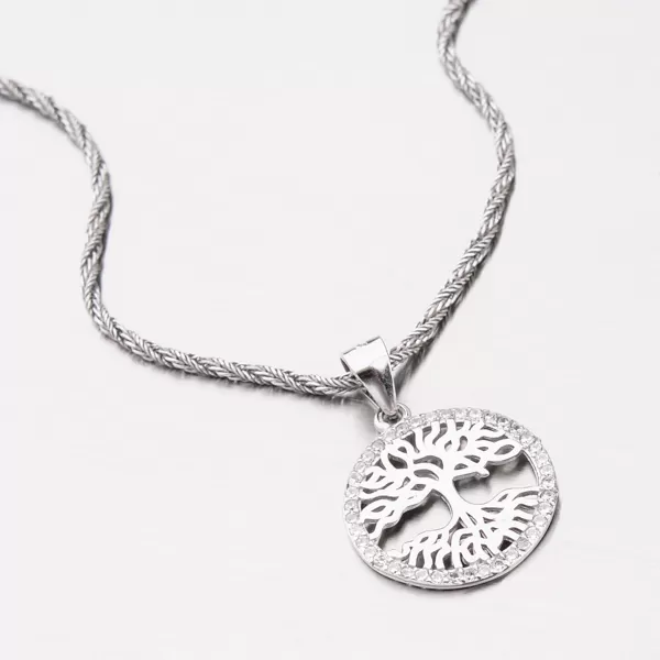 Strieborný prívesok so zirkónmi HST-13208