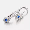 Detské náušnice s modrým kameňom 52DN-1736BTM