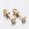 Dámske náušnice žlté zlato 585 zirkón 52DZ-8007Z-ZIR