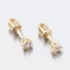 Dámske náušnice žlté zlato 585 zirkón 52DZ-8012Z-ZIR