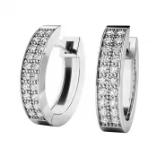 Dámske náušnice biele zlato 585/1000 prírodný diamant 0,480 ct G/SI oválky 10950-B-DIA