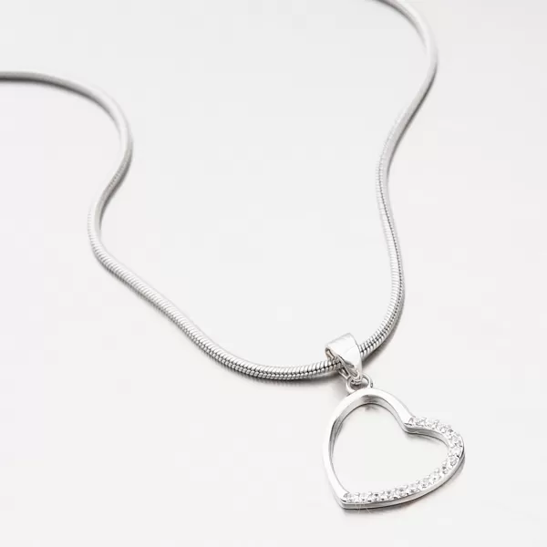 Strieborný prívesok srdca HST-13262
