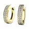 Dámske náušnice žlté zlato 585/1000 prírodný diamant 0.480 ct G/SI oválky 10950-ZL-DIA