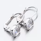 Dámske náušnice biele zlato 585 zirkón 52GZ-8029B-KL