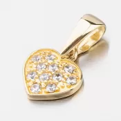 Zlaté srdce so zirkónmi 682P-130597