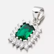 Strieborný prívesok so zirkónmi SETST-13198