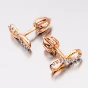 Dámske náušnice žlté zlato 585 infinity 52GZ-60149CV-SR