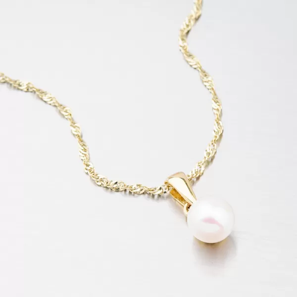 Zlatý prívesok s Pearl 452p-135040
