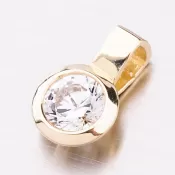 Zlatý prívesok so zirkónom 53DZ-8005Z-ZIR