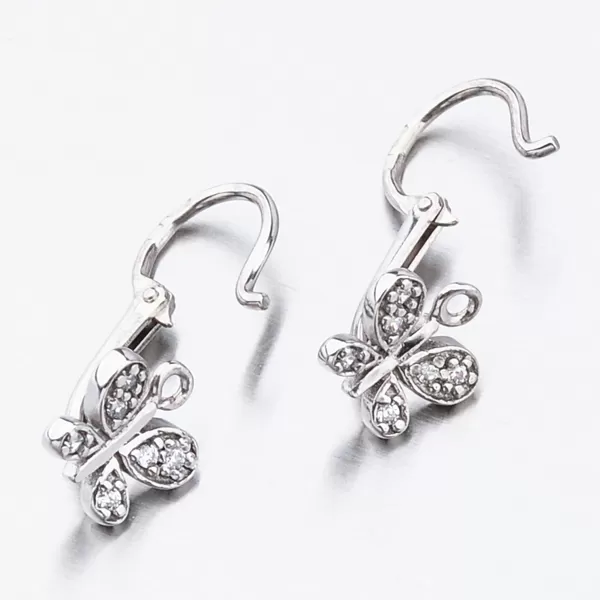 Detské náušnice biele zlato 585 zirkón 52DN-2748BBB