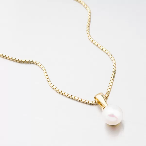 Zlatý prívesok s Pearl 452p-135040