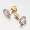 Dámske náušnice zo žltého zlata 52GZ-8028Z-SR