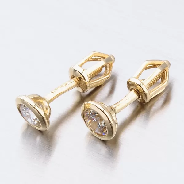 Dámske náušnice žlté zlato 585 52DZ-8003Z-ZIR
