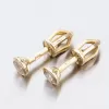 Dámske náušnice žlté zlato 585 zirkón 52DZ-8017Z-ZIR