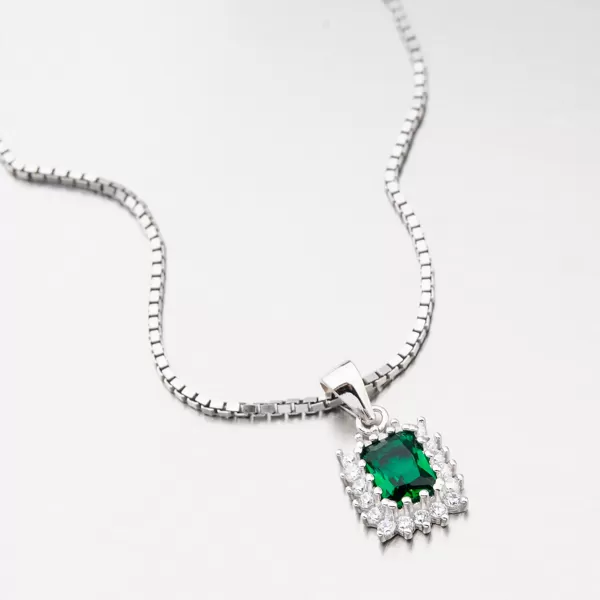 Strieborný prívesok so zirkónmi SETST-13198