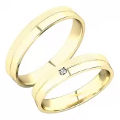 Snubné prstene zo žltého zlata SP-288